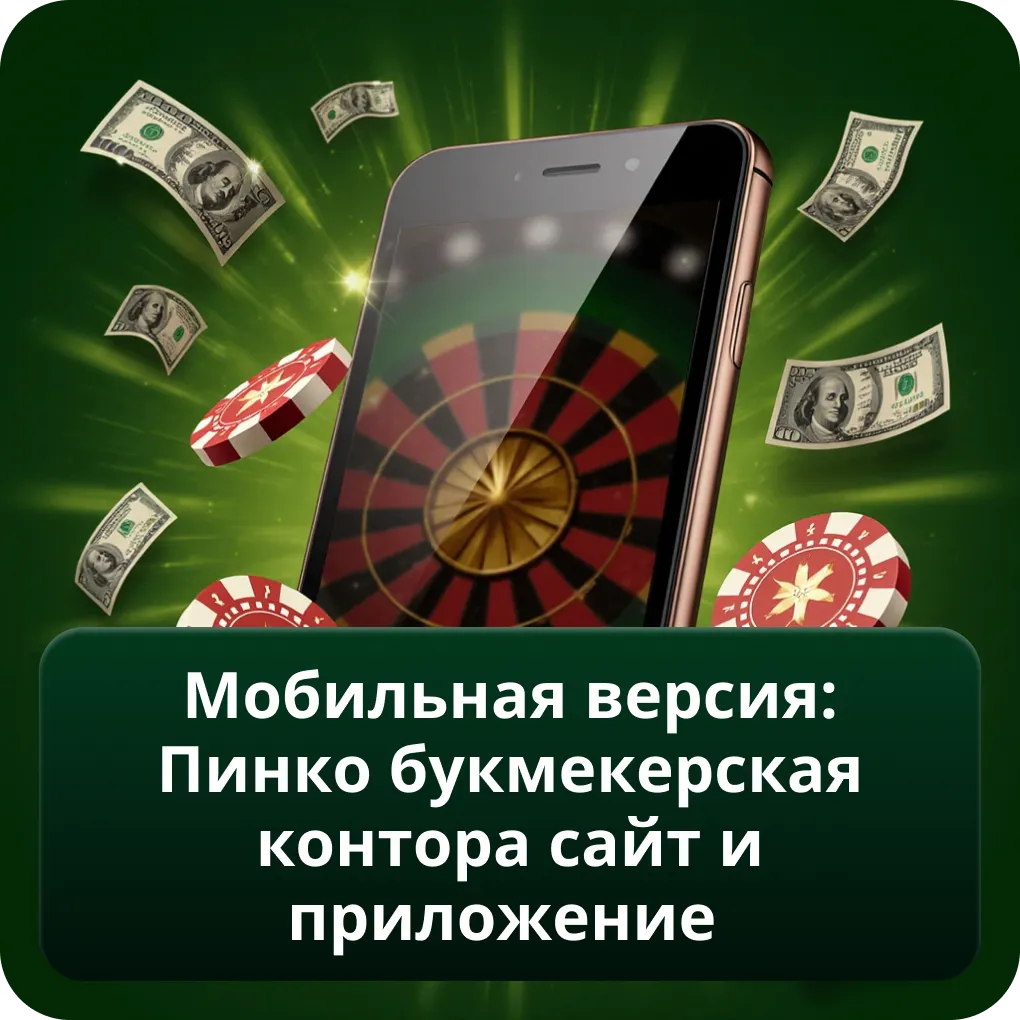 Мобильная версия: Пинко Букмекерская Контора Сайт и приложение